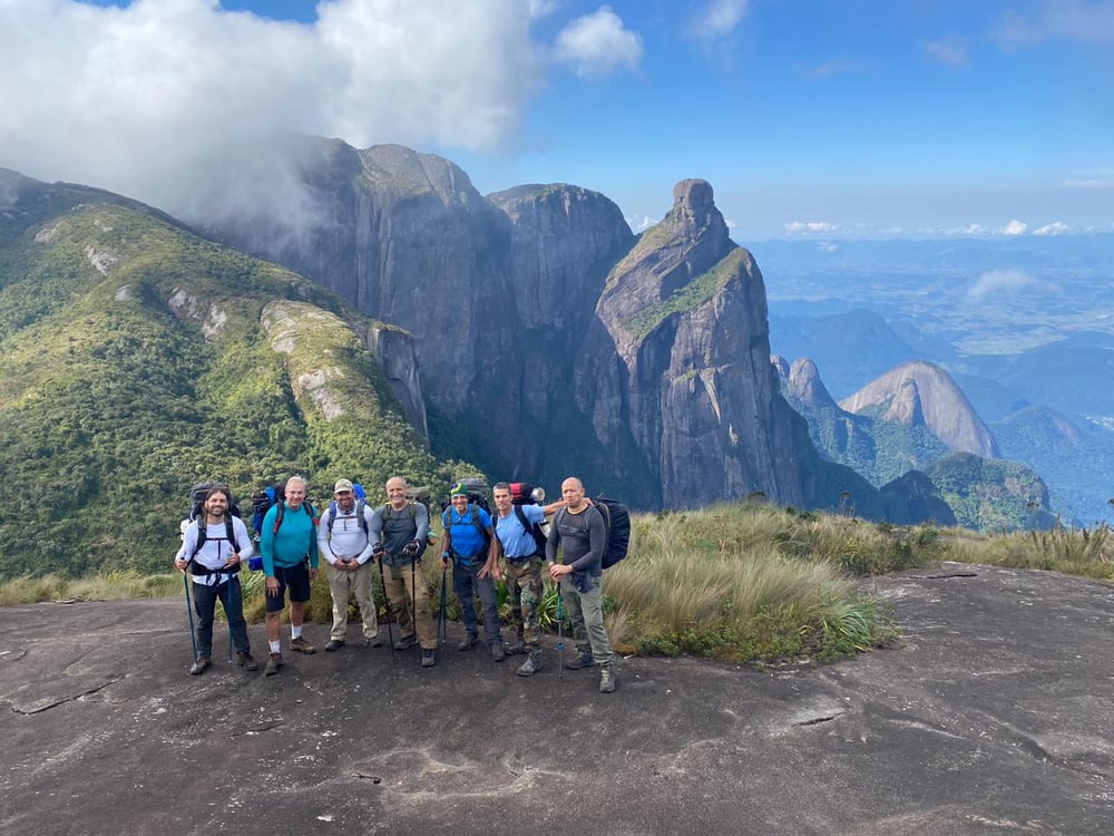 Visual da travessia com um dos grupos atendidos
