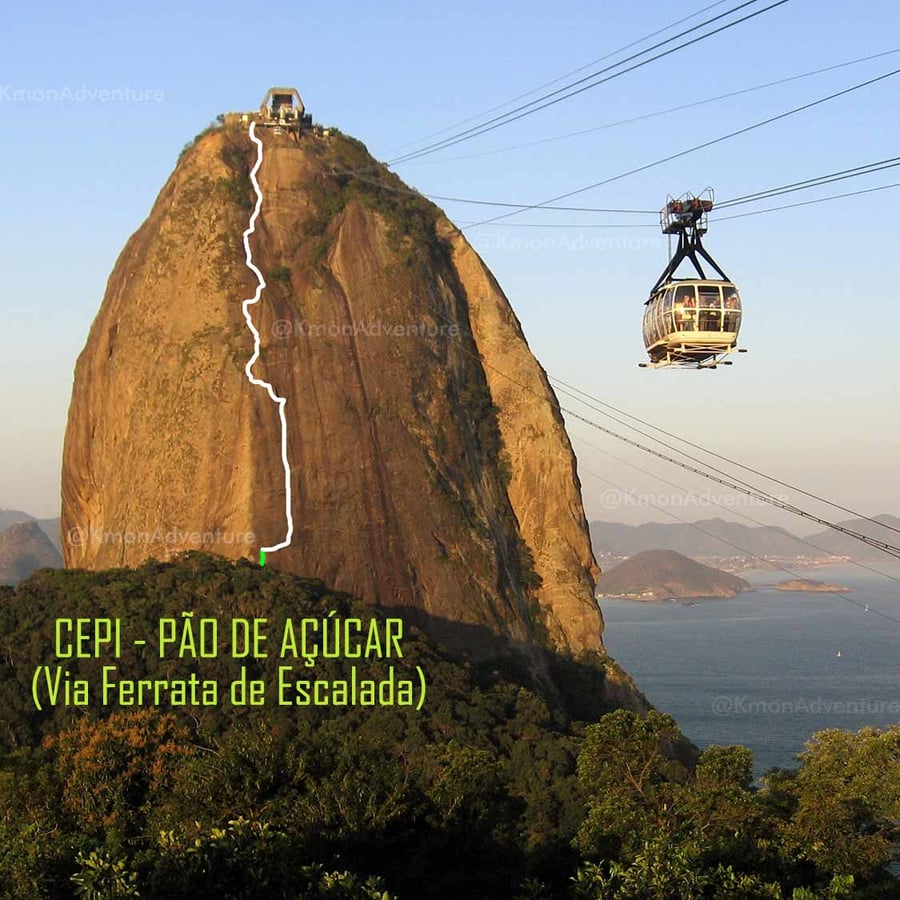 CEPI, VIA FERRATA DE ESCALADA NO PÃO DE AÇÚCAR - URCA