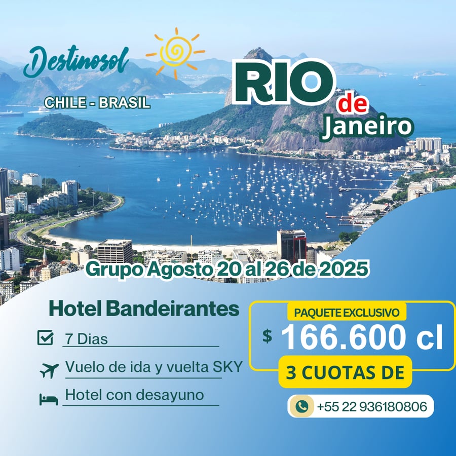 Rio 3 cuotas temporada baja 7 dias