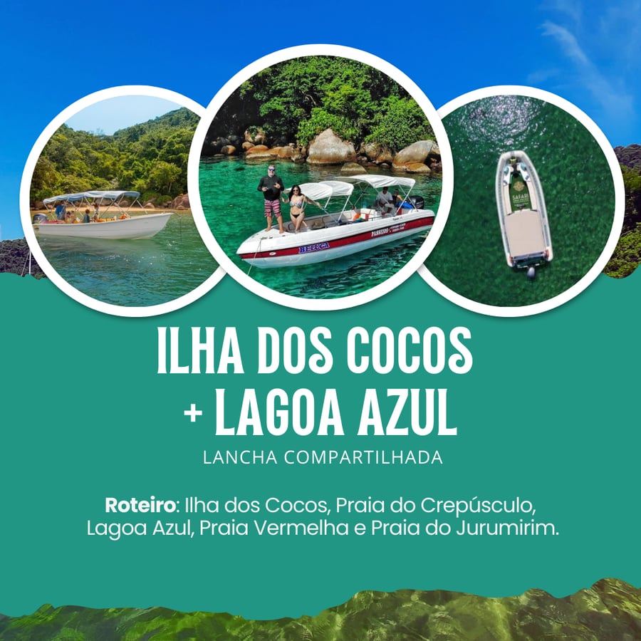 Passeio de Lancha Compartilhada em Paraty