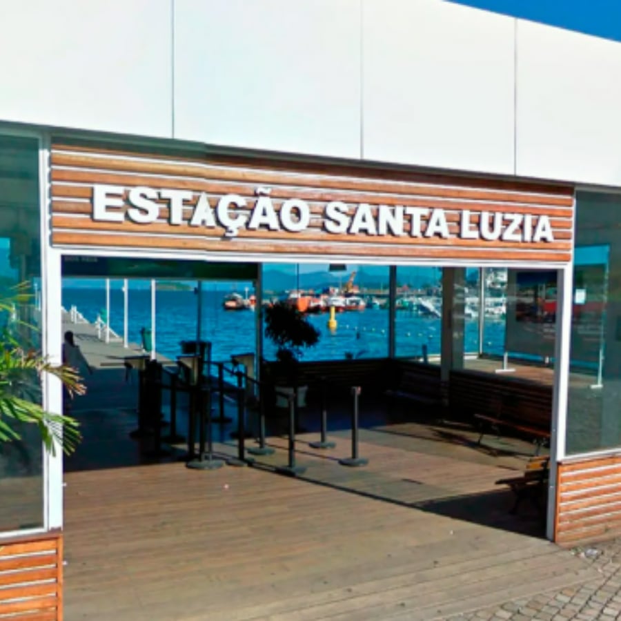 Dentro da Estação Santa Luzia será o nosso embarque 