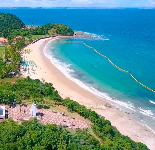 Passeio de Escuna diário só Ilha dos Frades praia Ponta de Nossa Senhora