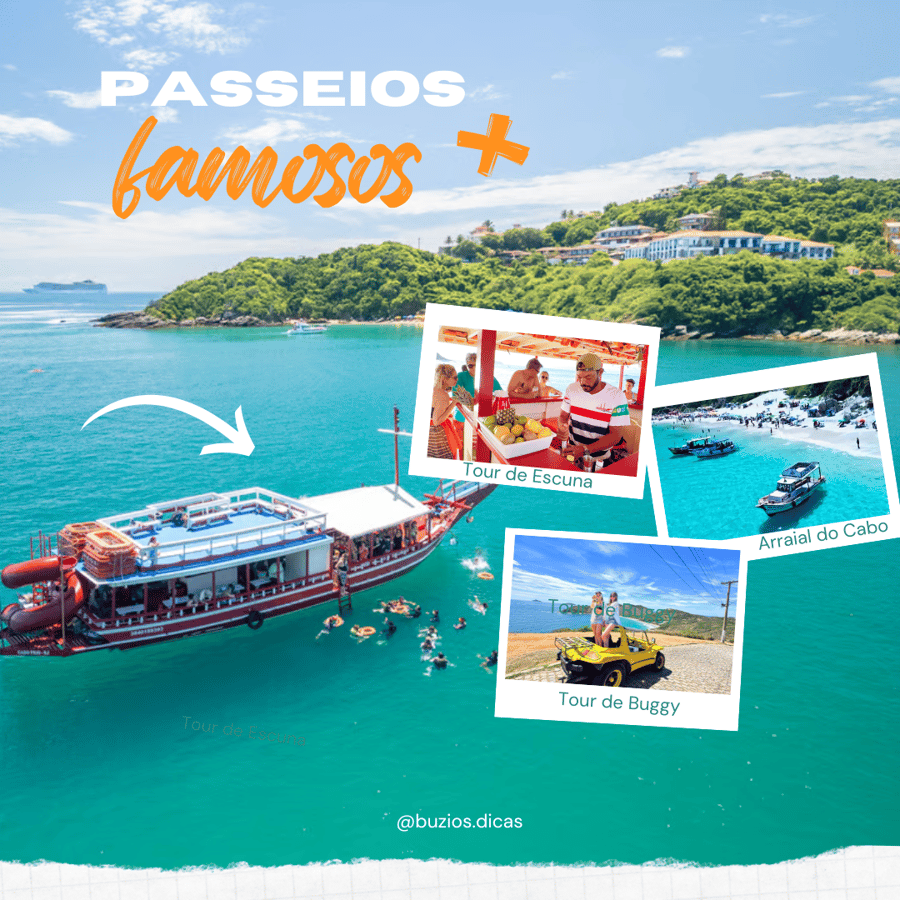 3 passeios campeões