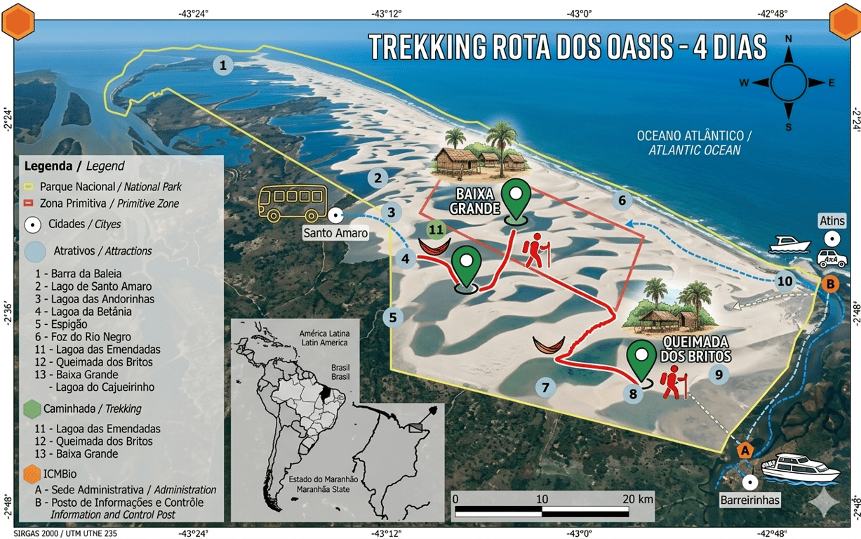 Mapa de travessia