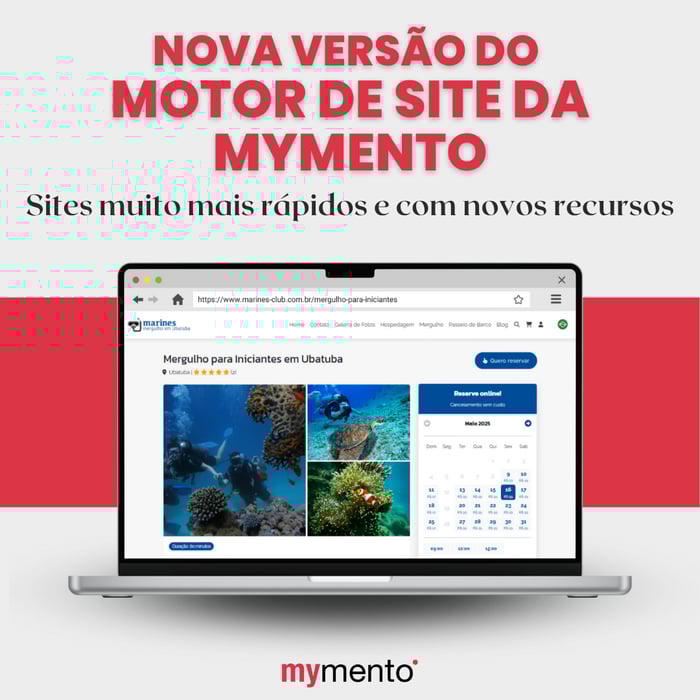 Nova versão do motor de site mymento: com mais recursos, mais inteligência, mais resultados