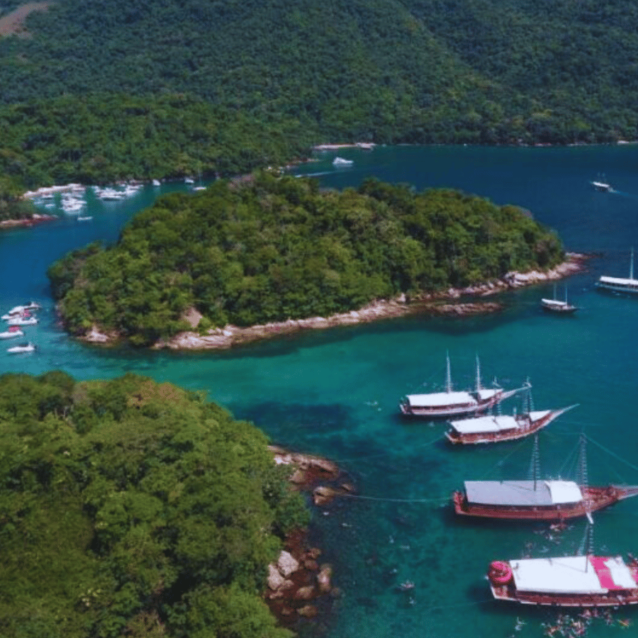 Lagoa Azul vista de cima 