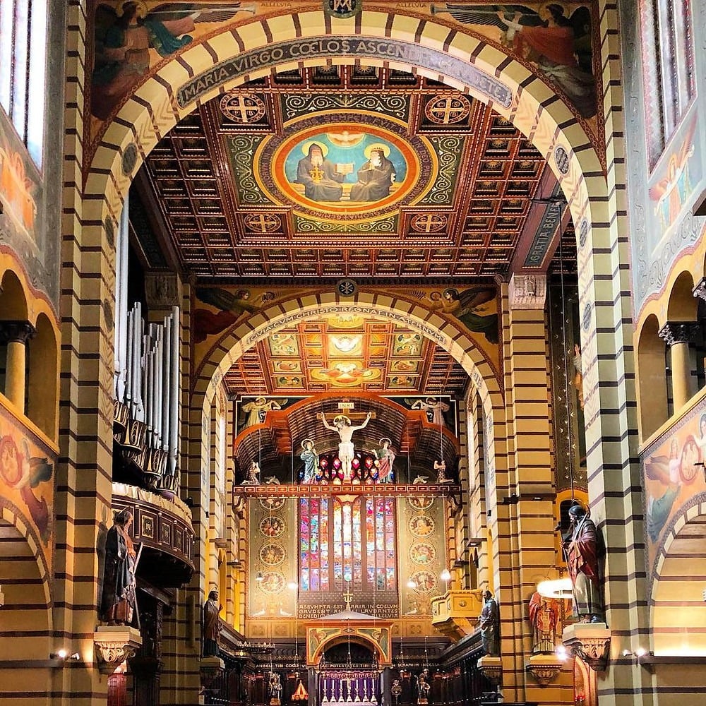 Interior da Basílica do Mosteiro de São Bento de São Paulo