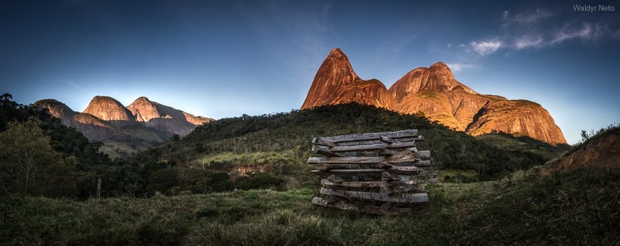 Visual do Vale dos Frades ao entardecer