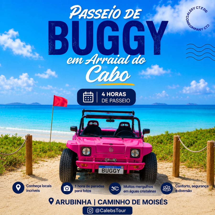 Passeio de Buggy Arraial do Cabo (Premium)
