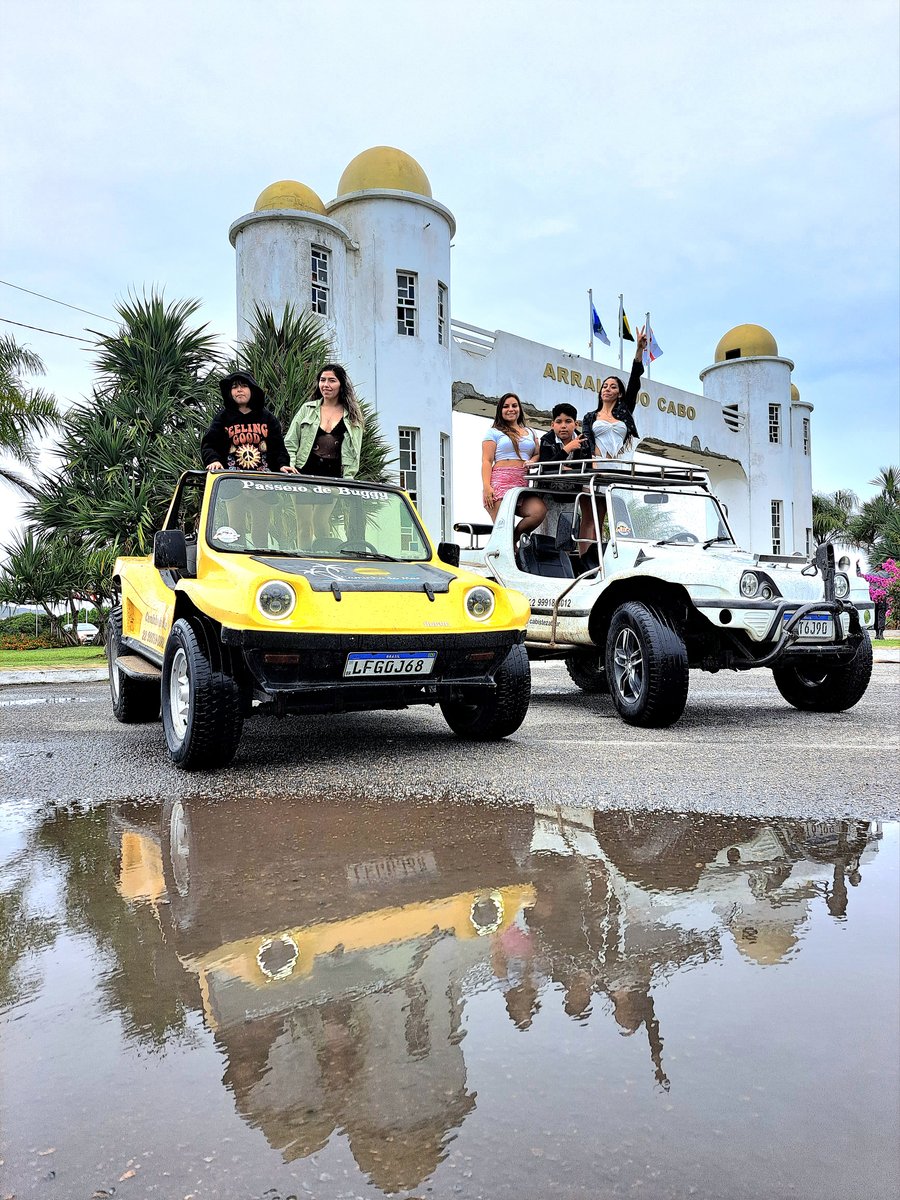 Até na chuva e bom de mais.