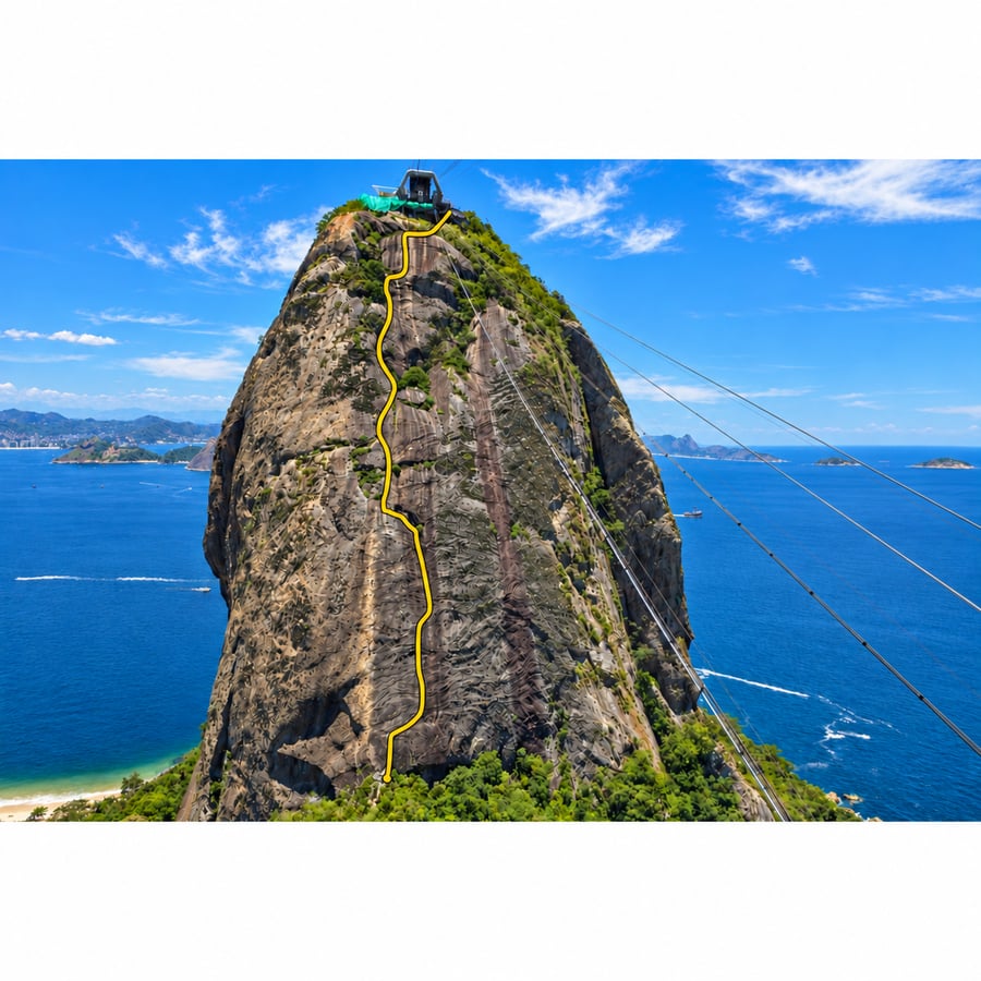 CEPI, escalada no Pão de Açúcar de via ferrata - Kmon Adventure