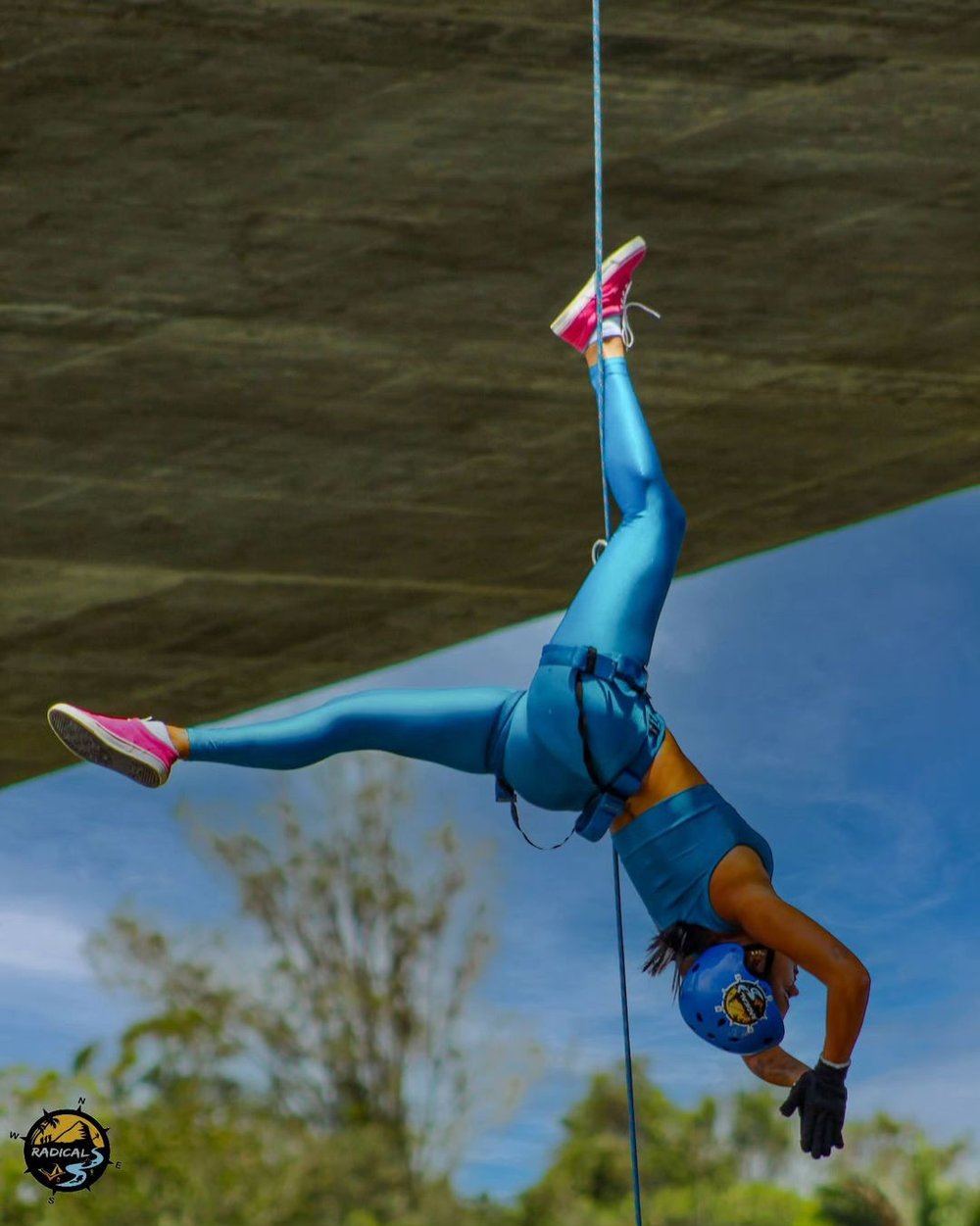 Rapel na ponte de Santa Cruz