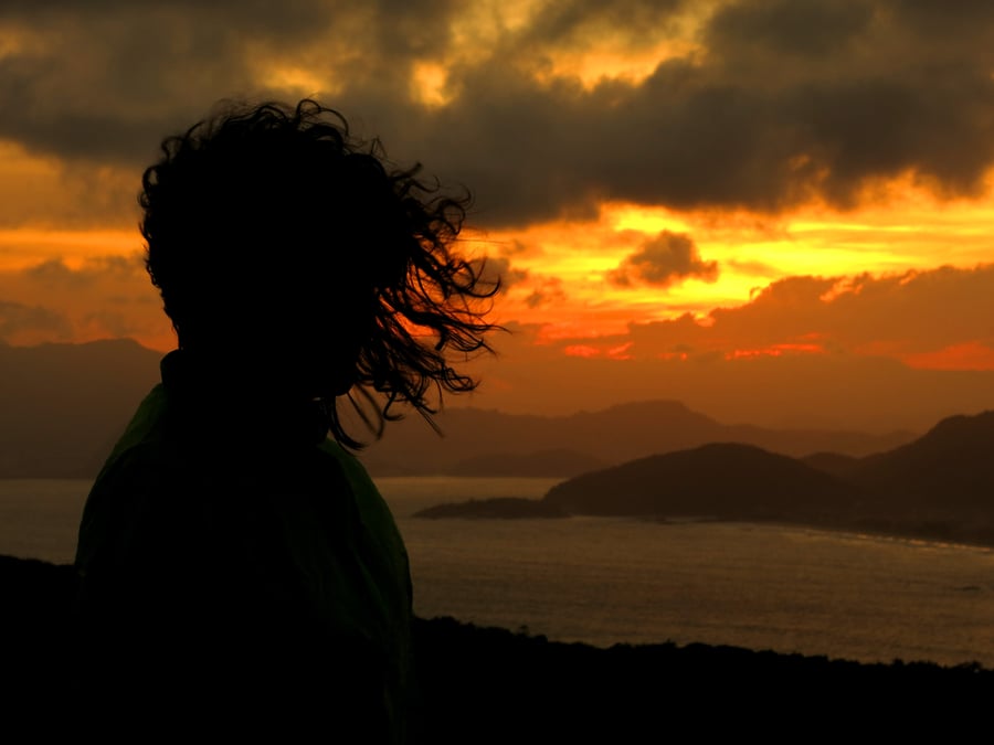 Exemplo de foto no Por do Sol do Costão de Itacoatiara