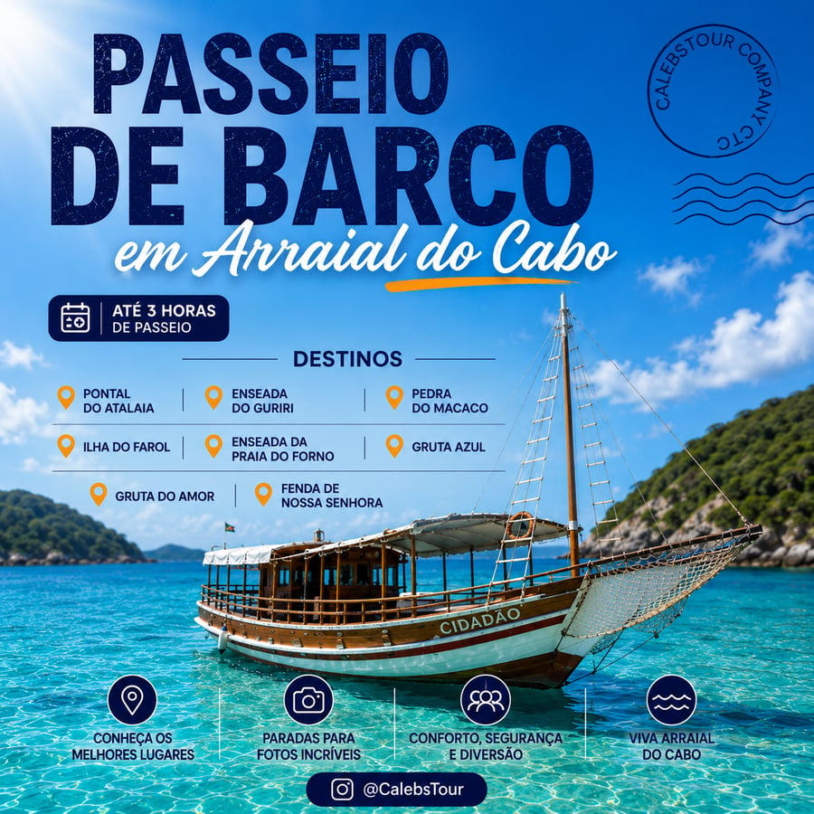 Passeio de Barco em Arraial do Cabo