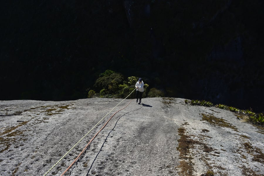 Trecho de corda para o Pico Médio