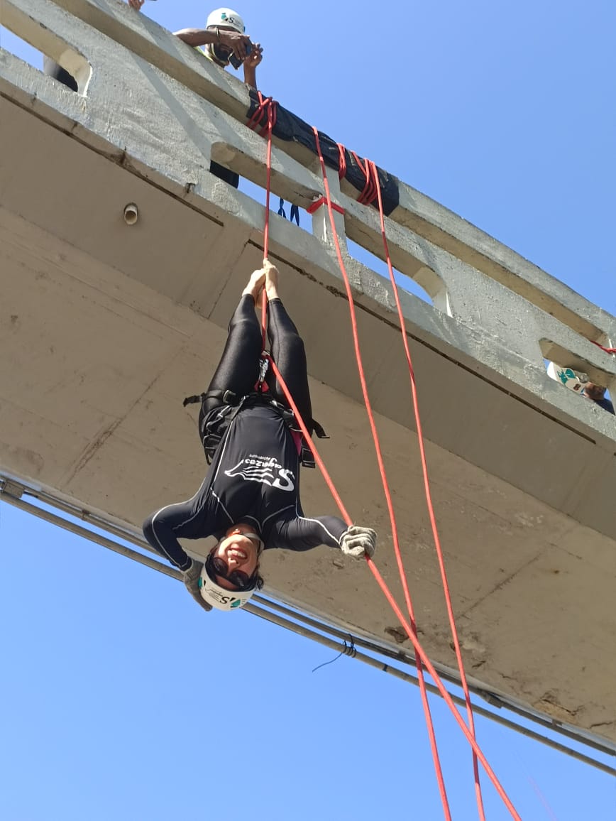 Rapel na Ponte da Boa Viagem 