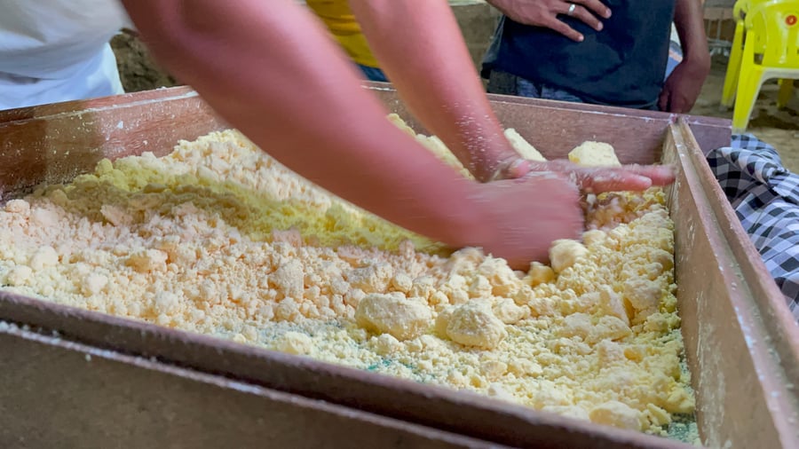 Produção farinha bragantina