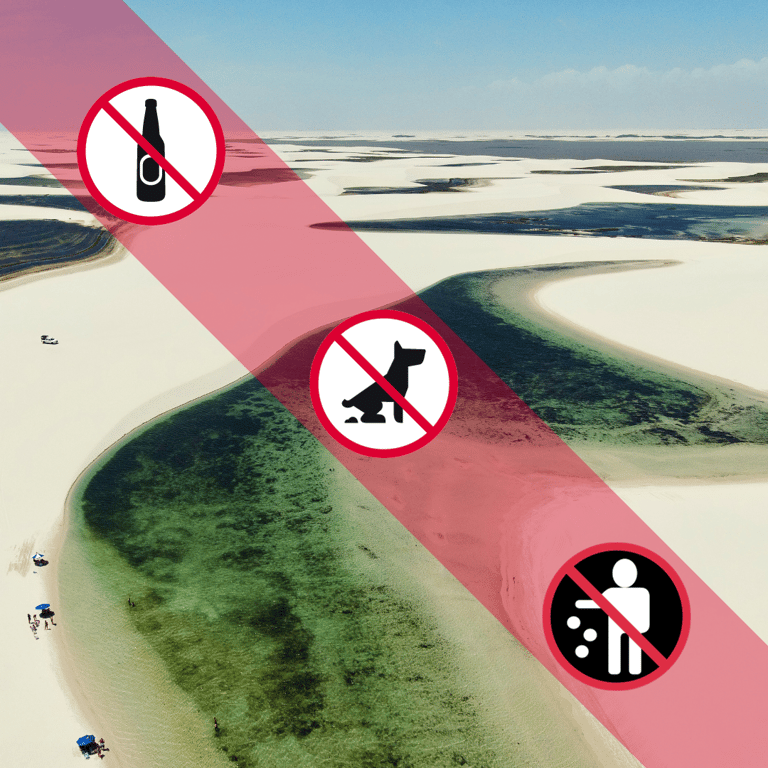 O que você não deve levar aos Lençóis Maranhenses