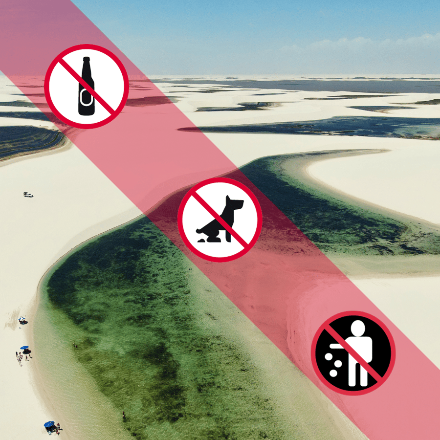 O que você não deve levar aos Lençóis Maranhenses