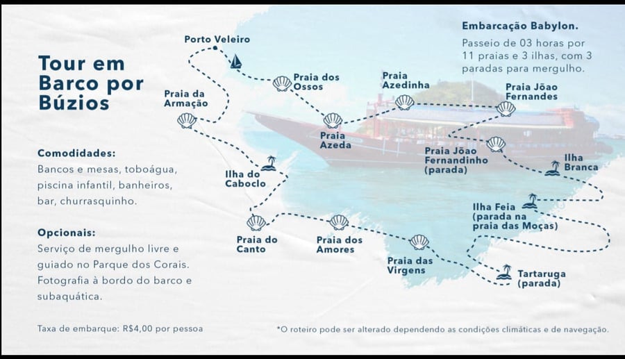 Passeio de Escuna com Toboágua