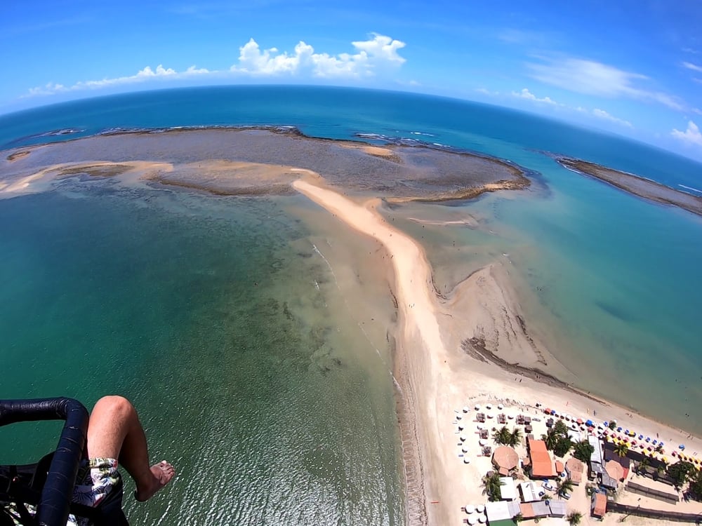 Uma linda foto do caminho de Moises em Coroa Vermelha