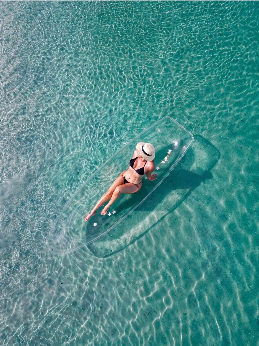 Caiaque transparente en Cabo Frio