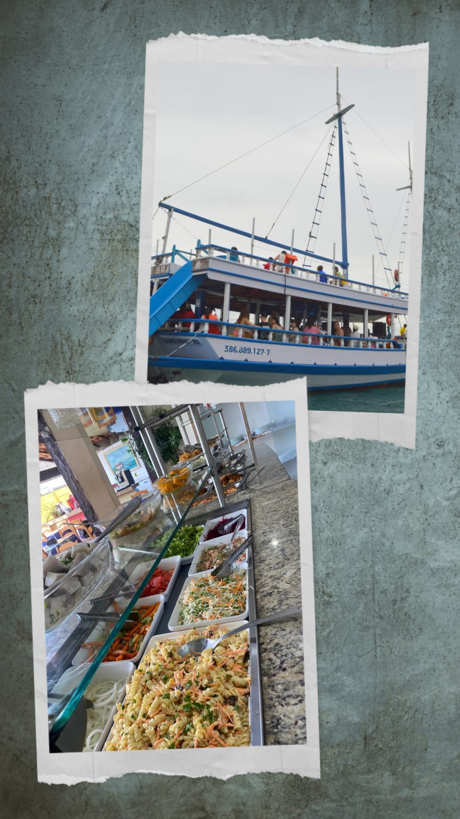 Escuna e almoço, combinação perfeita