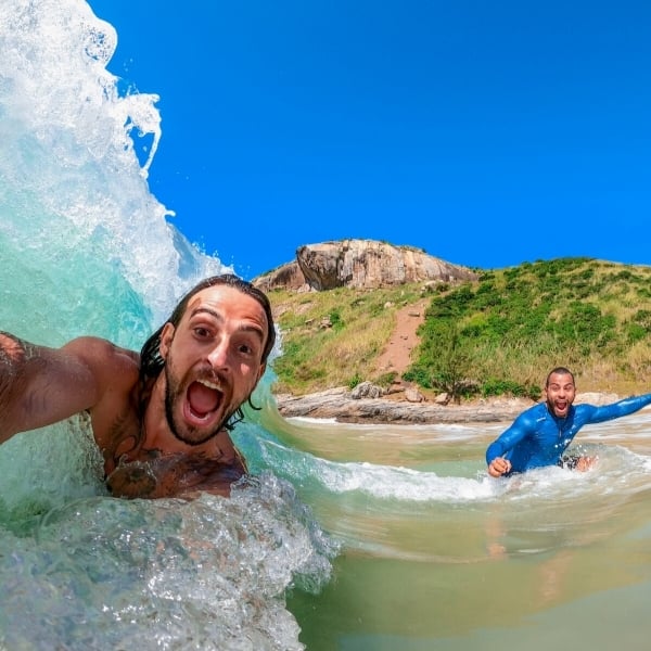 Rapel e pêndulo na Pedra da Tartaruga em grupo
