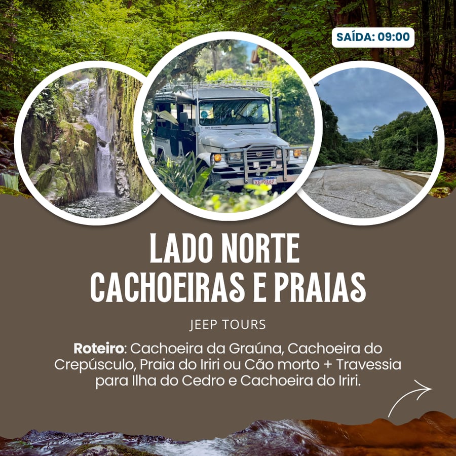 Ilha do Cedro e Cachoeira do Crepúsculo