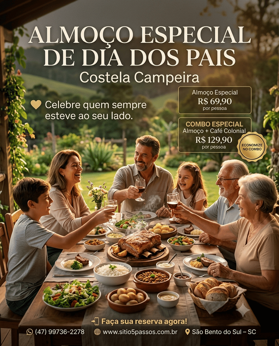 ALMOÇO DIA DOS PAIS COM COSTELA