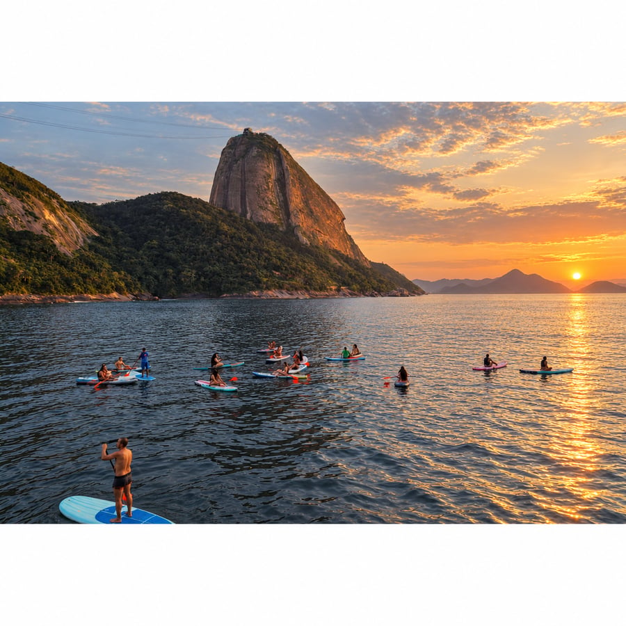SUP na Praia Vermelha - Nascer do Sol com a Kmon Adventure
