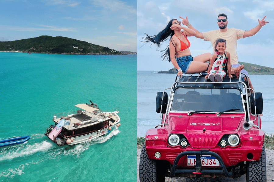  Combo Passeio de Barco e Buggy em Arraial do Cabo – Aventura Completa Terra e Mar