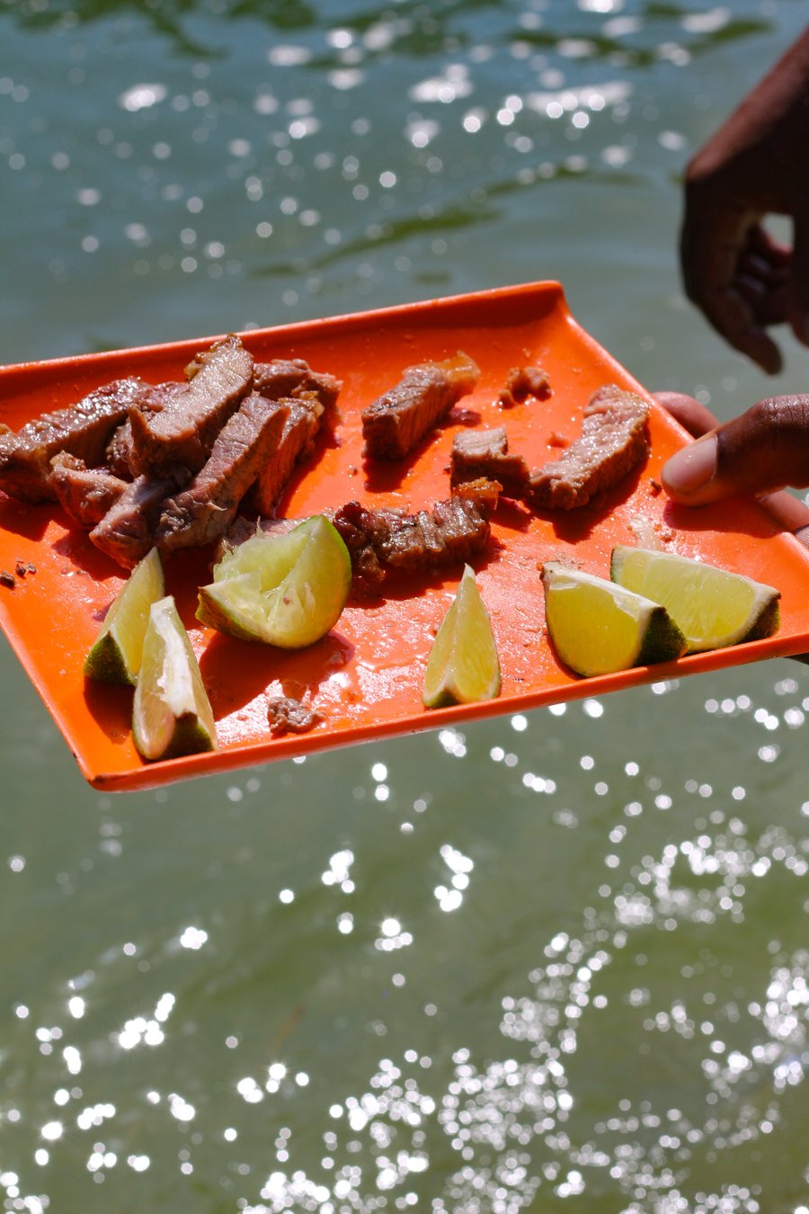 Churrasco na lancha 