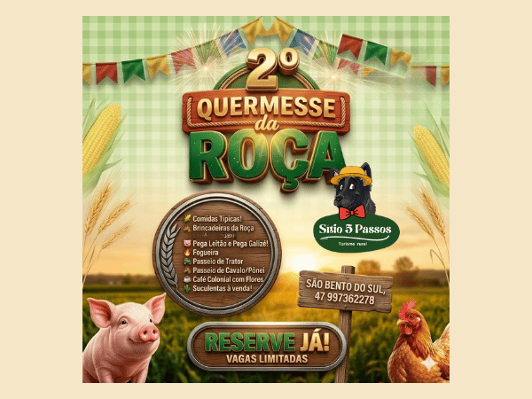INGRESSO VISITAÇÃO + PASSEIOS SÍTIO 5 PASSOS