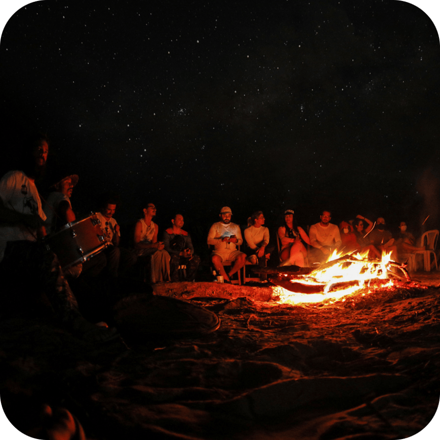 Luau com fogueira - Vale do Catimbau