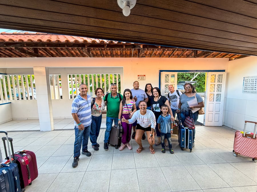 Chegada assistida em Morro de São Paulo