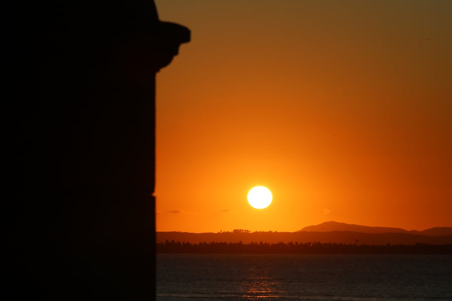 Por do sol