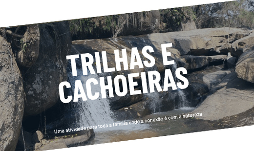 Trilha e cachoeira 