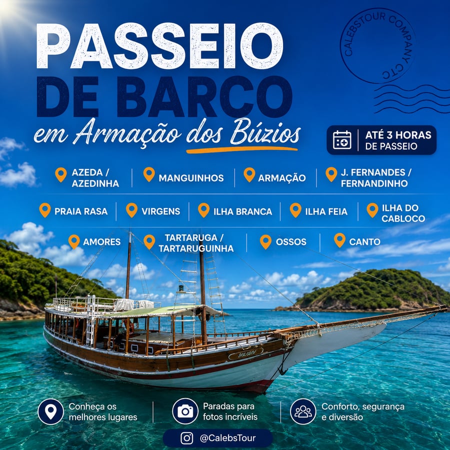 Passeio de Barco em Armação dos Búzios 