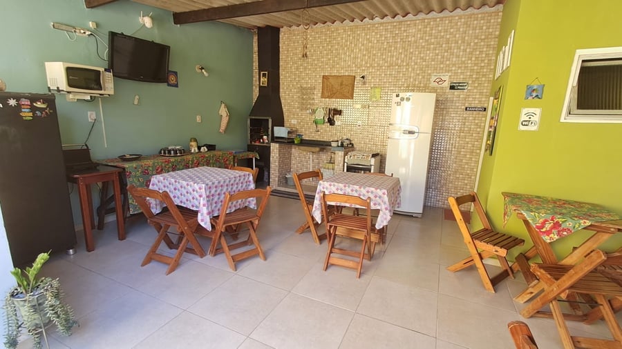 área de cozinha compartilhada