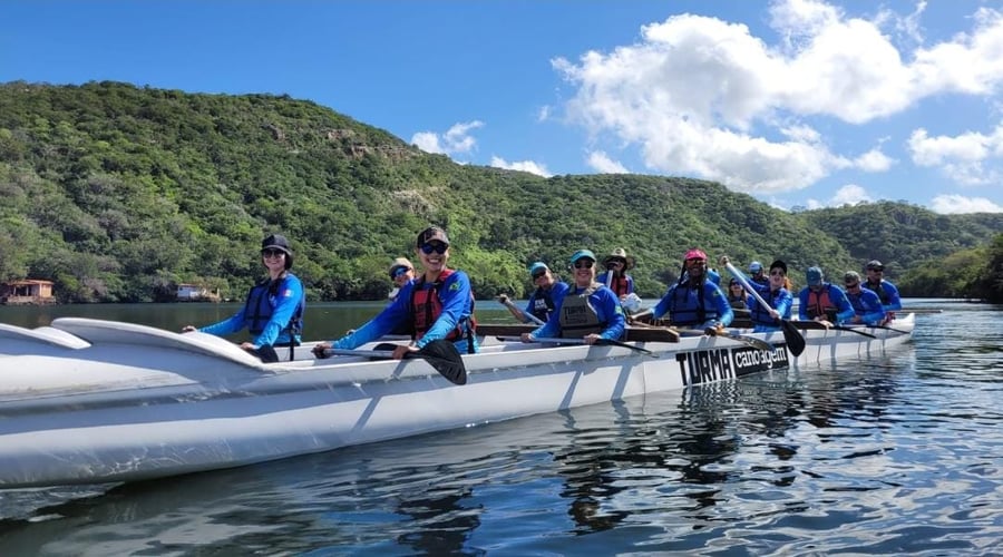 CANOAGEM NO LAGO DE XINGÓ COM CANOA HAVAIANA/POLINÉSIA OU CAIAQUE OCEÂNICO.