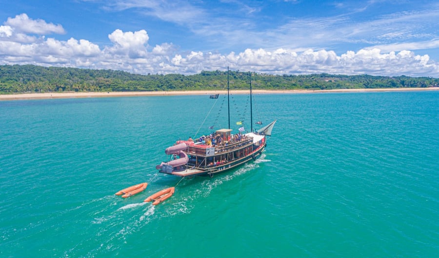 A nossa navegação é beira mar