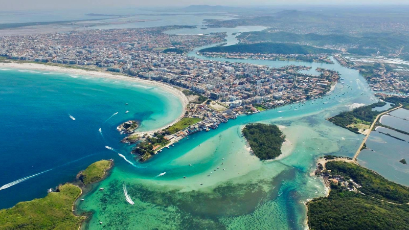 Praia do Forte, Ilha do Japonês e Canal do Itajuru - Cabo Frio