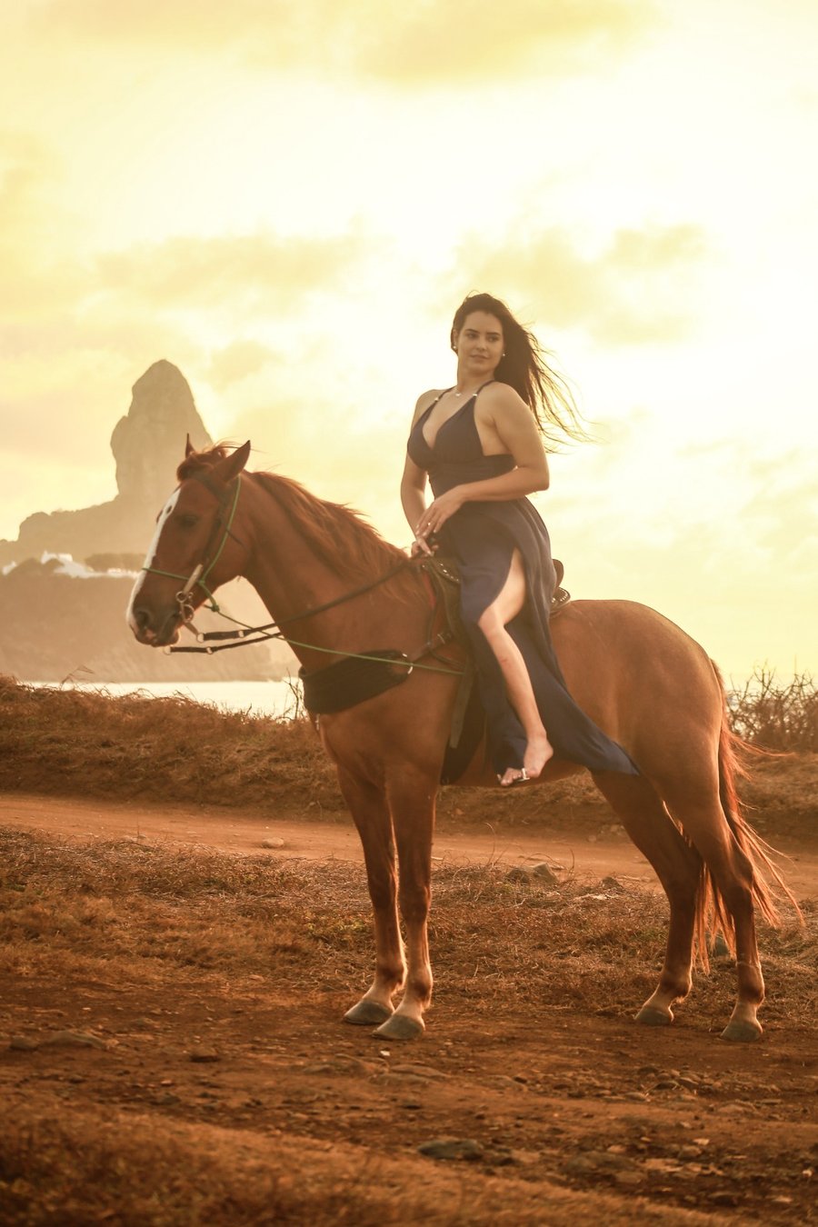 Cavalgada em Fernando de Noronha.