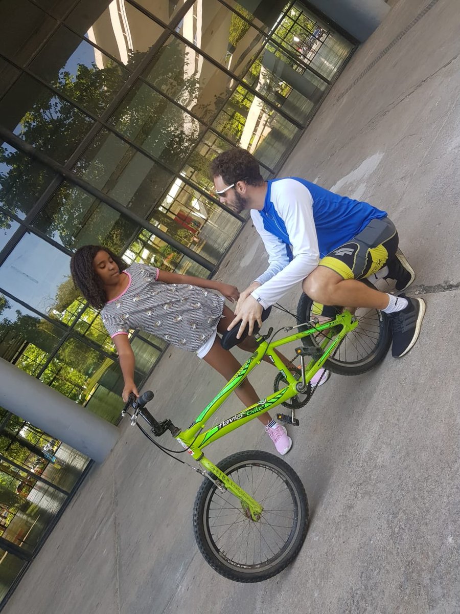 Aula no parque do Ibirapuera - Aprender andar de bicicleta