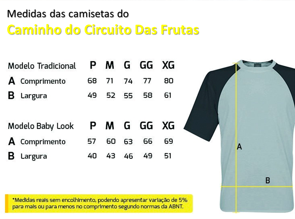 Camiseta - Caminho do Circuito das Frutas