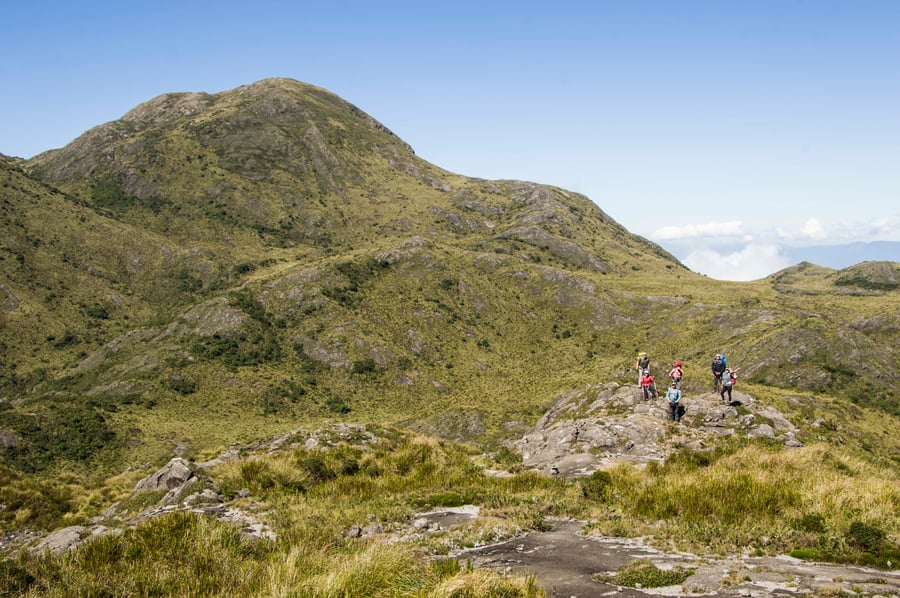 O ponto mais alto da travessia, a Pedra da Mina