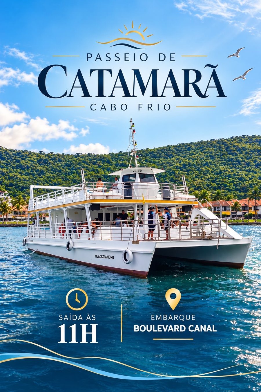PASSEIO DE CATAMARÃ CABO FRIO