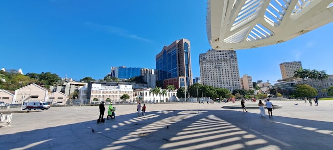 Aula em frente ao Museu do Amanhã - Rio de Janeiro / RJ - Aprender andar de bicicleta 