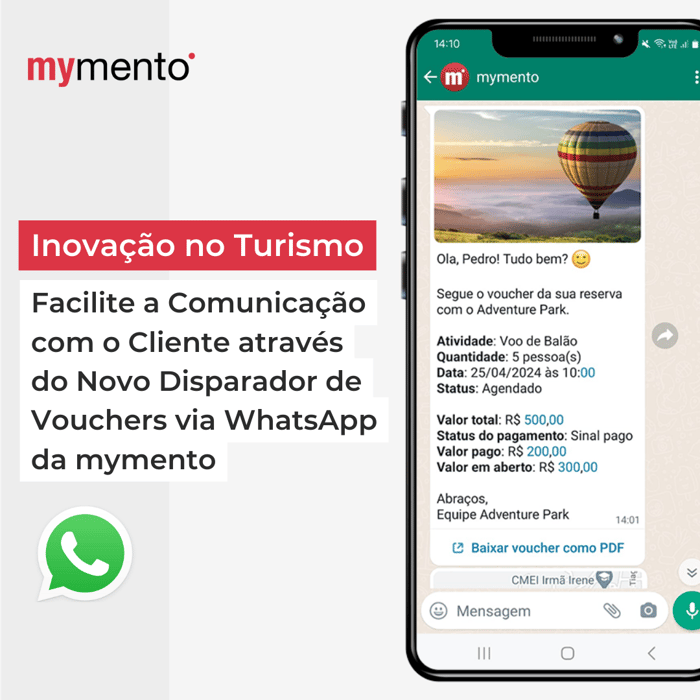 Transformando Experiências: mymento Oferece Disparo Automático de Vouchers pelo WhatsApp